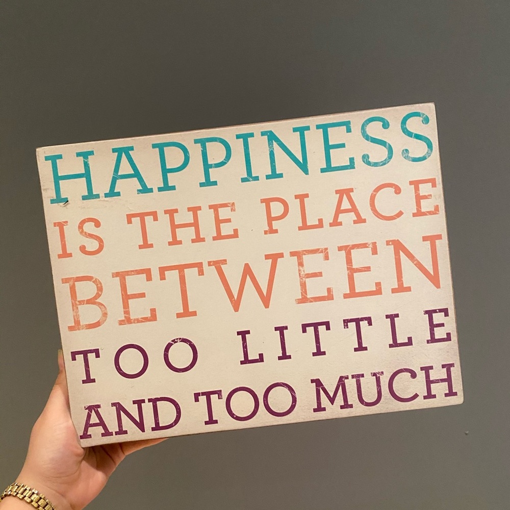 Wooden quote board